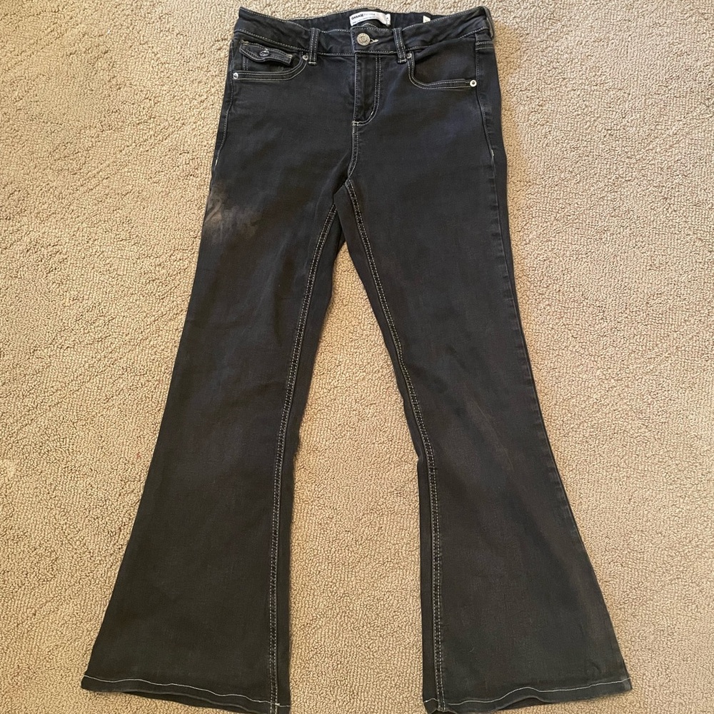 Garage Black Flare Jeans